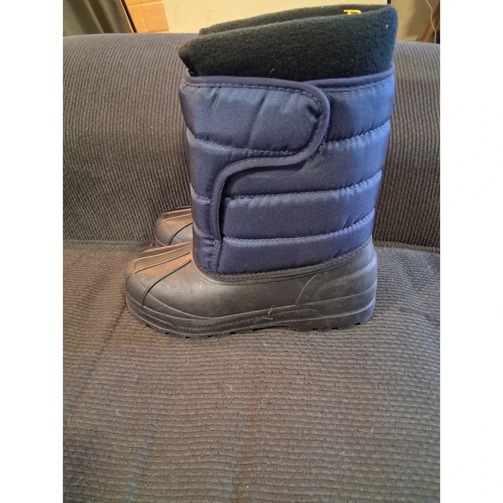 Polo Ralph Lauren Vancouver Snow Boots Navy Blue Junior Youth Size‎ 3